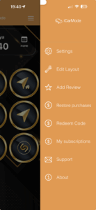 iCarMode - Side Menu