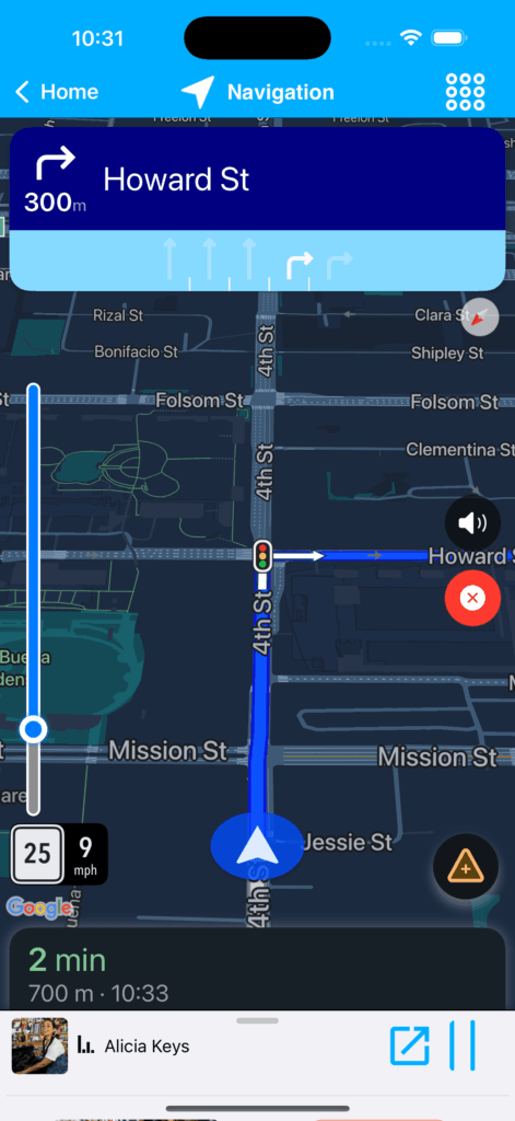 Naviation + Mini Player