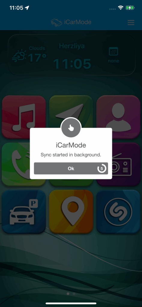 iCloud Sync in the background