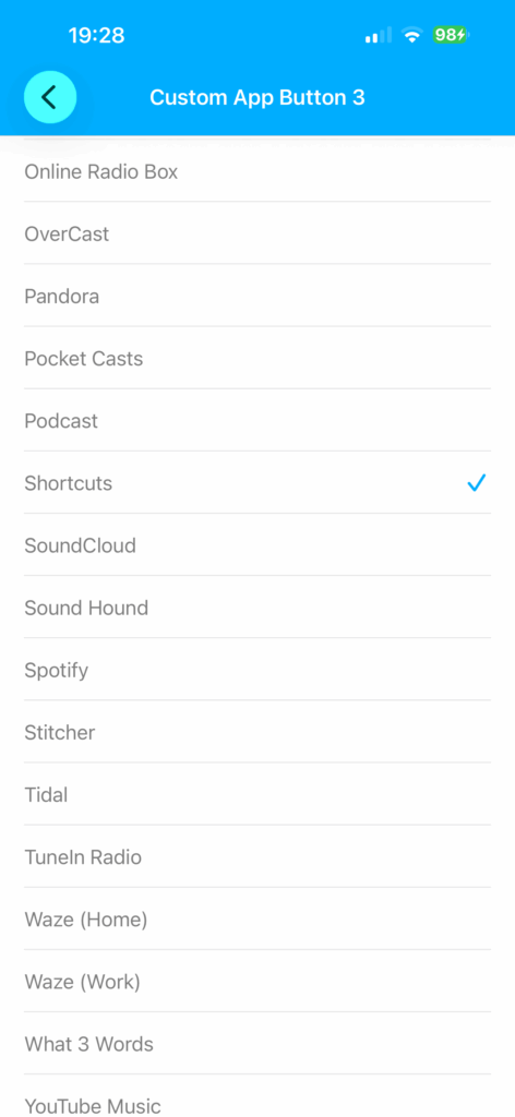 Choose Shortcut Choose Shortcut